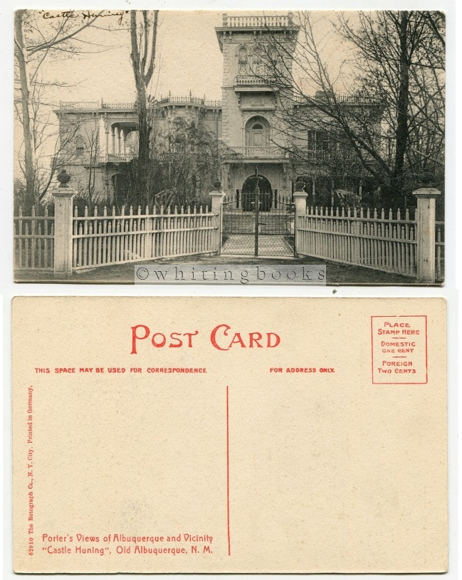 Image for Porter's Views of Albuquerque [New Mexico] and Vicinity: "Castle Huning" Old Albuquerque [Circa 1910]
