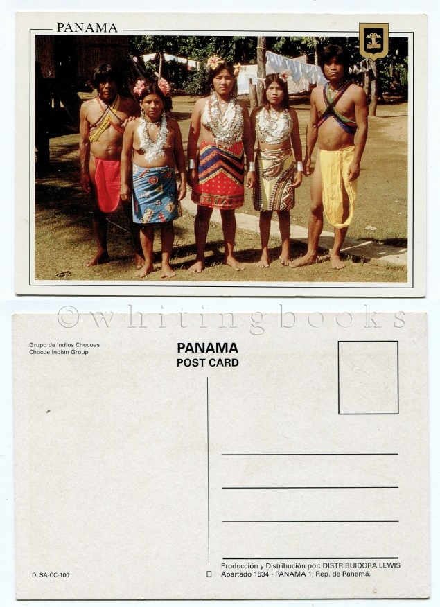 Image for Color Postcard: Chocoe Indian Group, Panama - Grupo de Indios Chocoe - Circa 1970