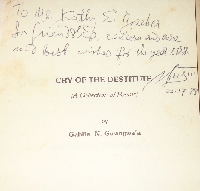 Cry of the Destitute
