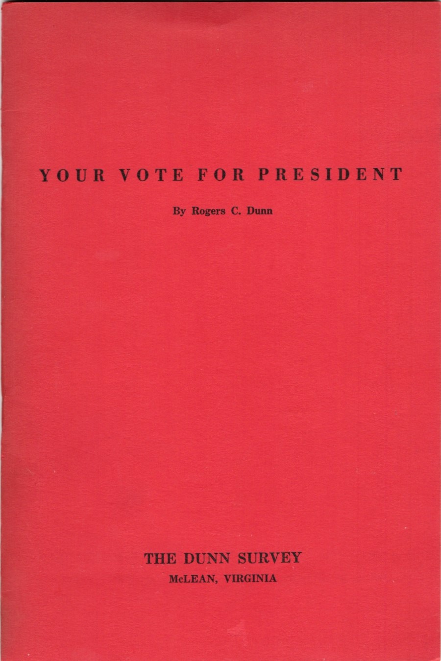 Your Vote for President