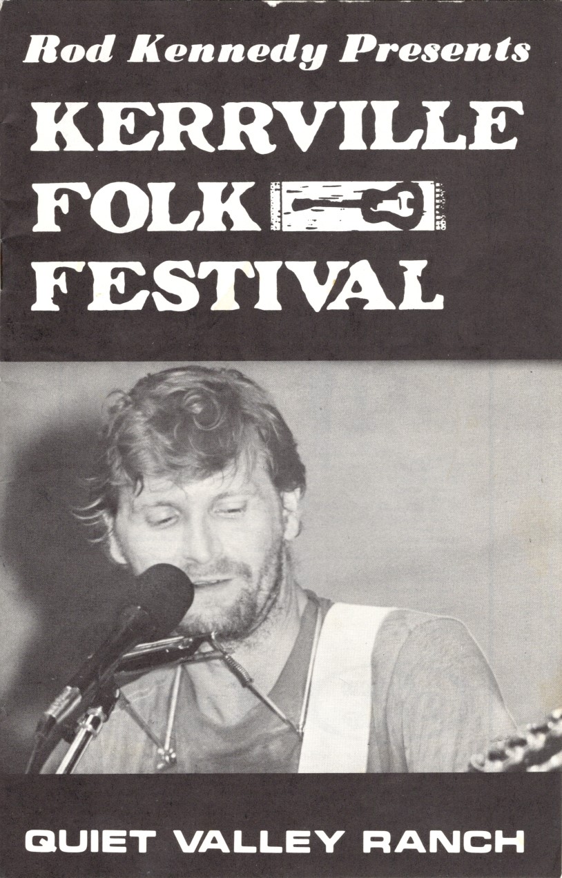 Rod Kennedy Presents Kerrville Folk Festival, Quiet Valley Ranch 1984 Program