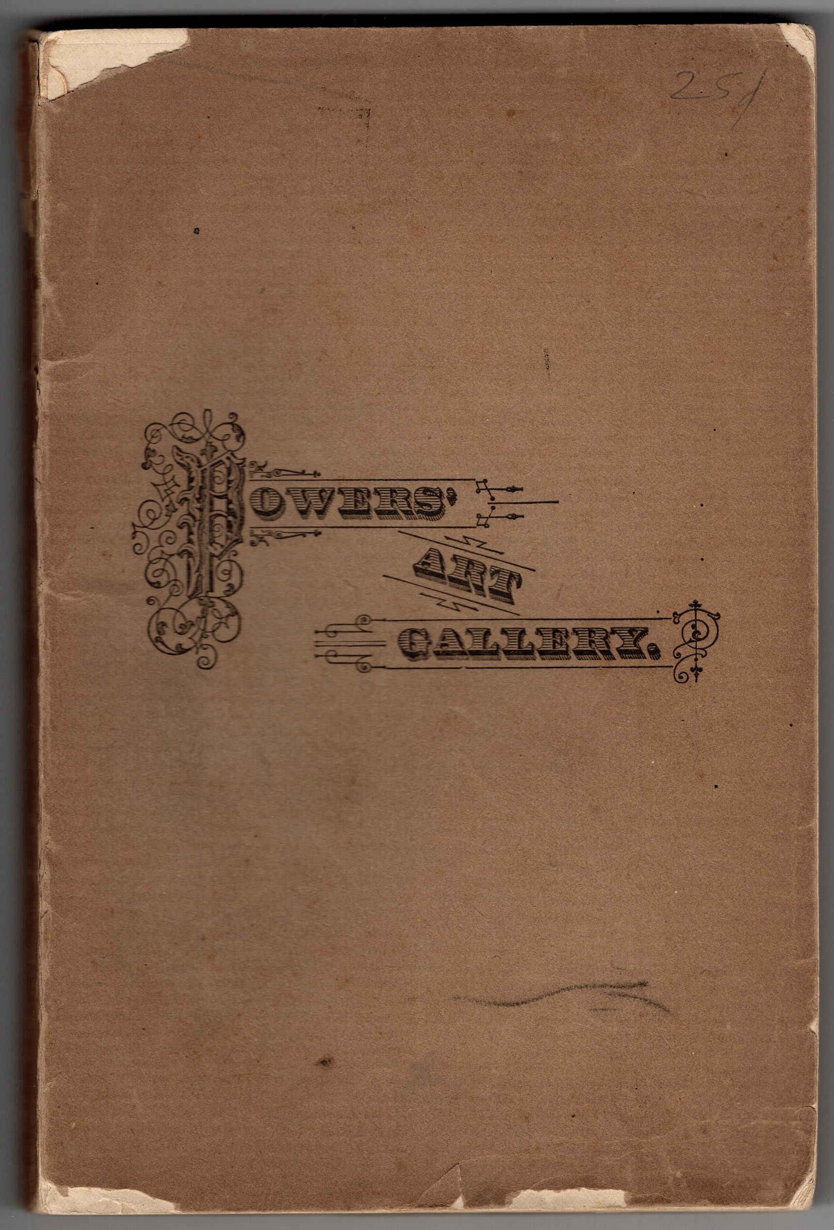 A Descriptive Catalogue of the Powers' Art Gallery, Rochester, NY with Introduction etc. by James Delafield Trenor - 1895