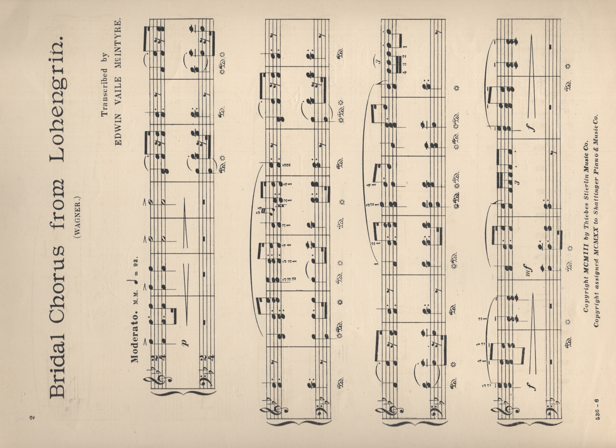 Favorite Melodies from the Operas: Bridal Chorus from Lohengrin