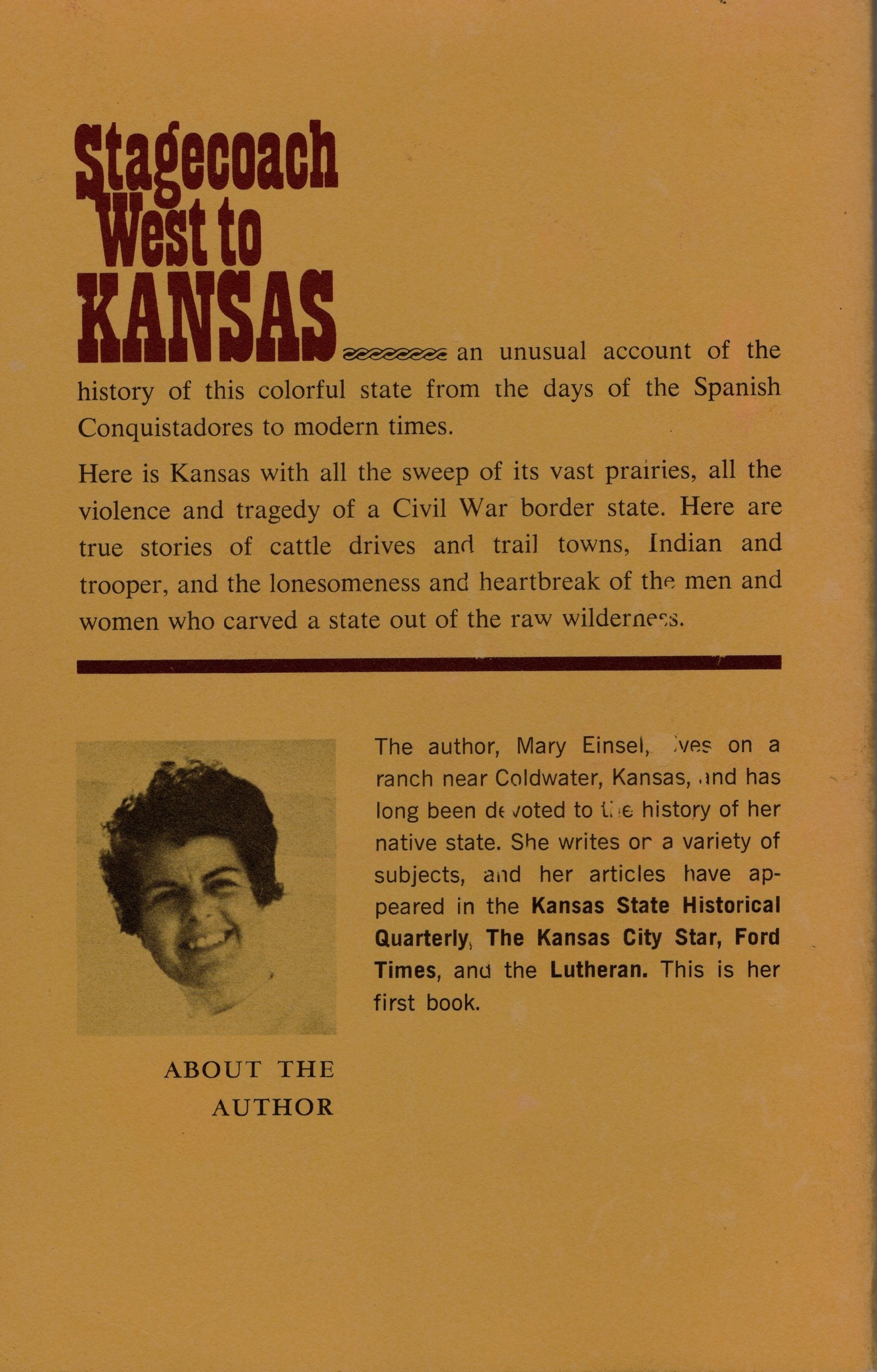 Image for Stagecoach West to Kansas: True Stories of the Kansas Plains Stagecoach West to Kansas: True Stories of the Kansas Plains