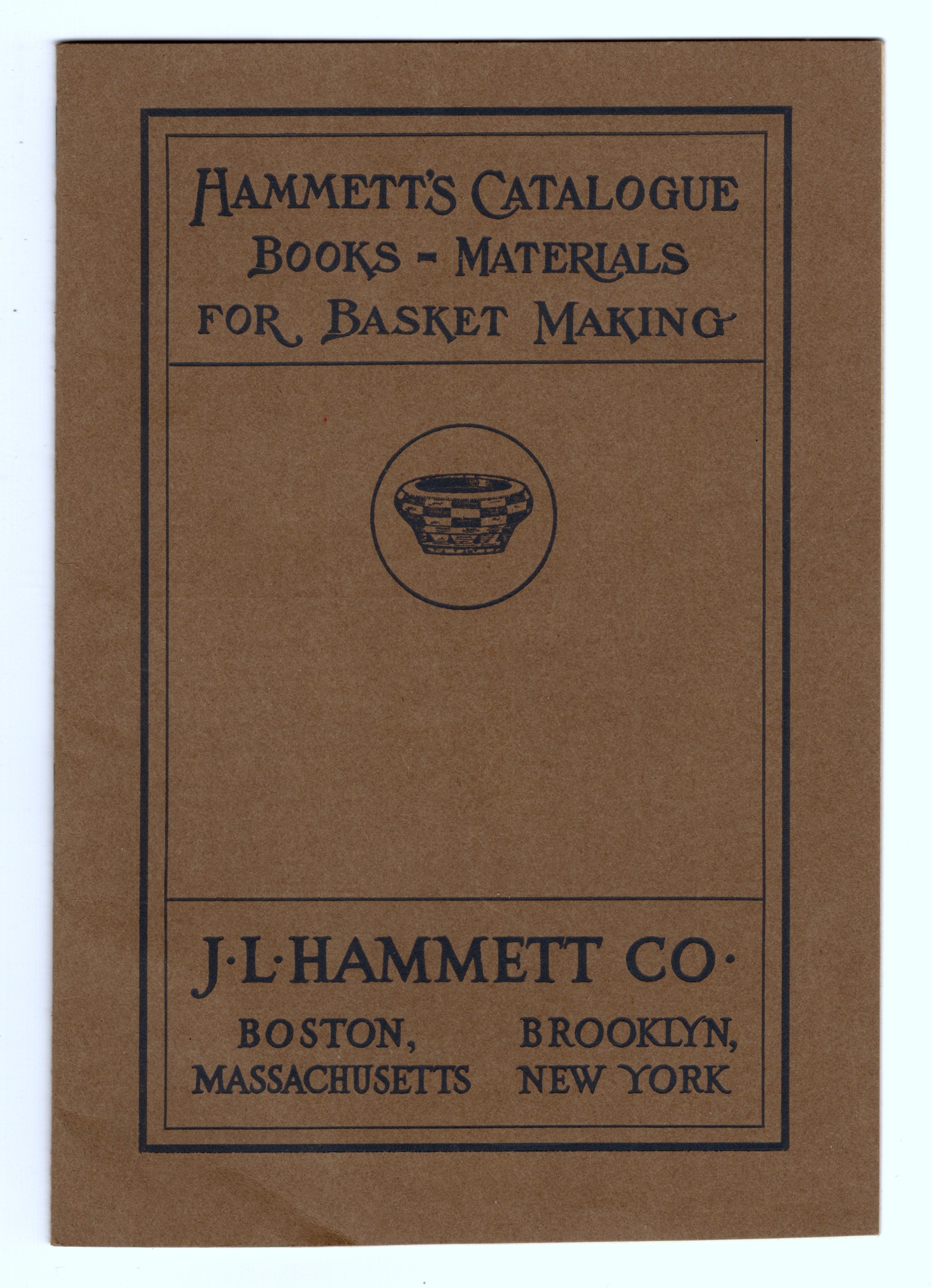 Hammett's Catalogue: Books- Materials for Basket Making