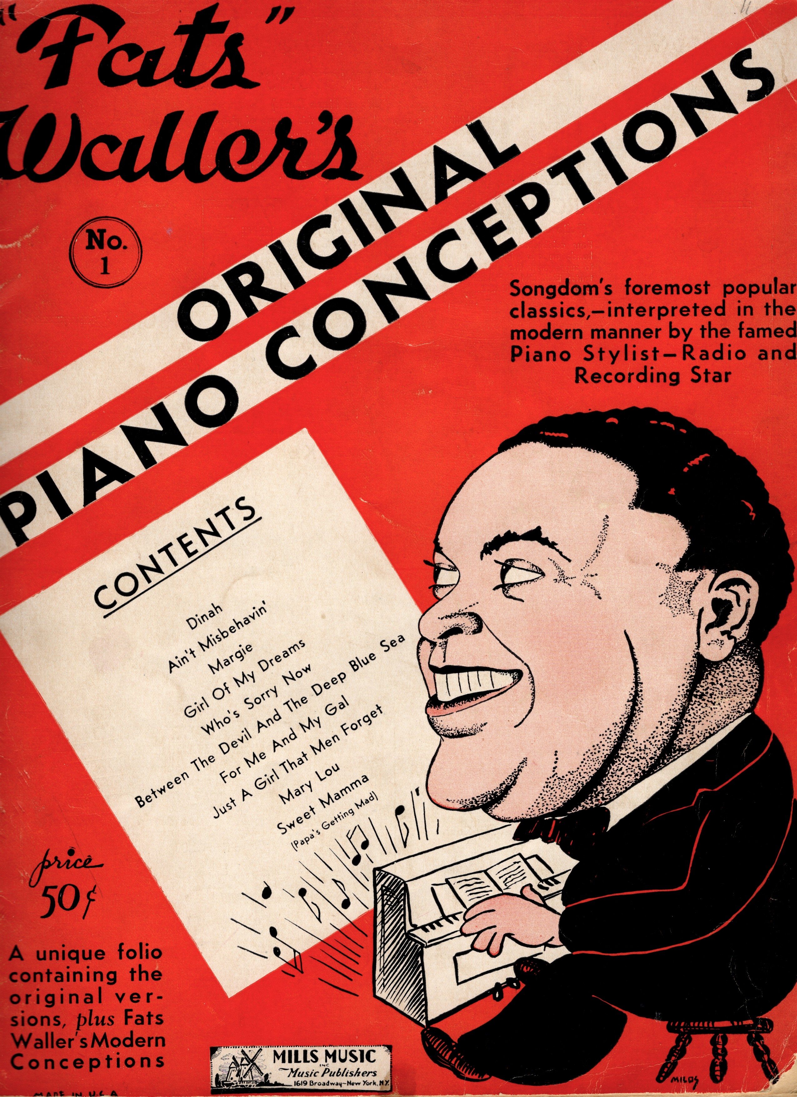 Fats Waller's Original Piano Conceptions No. 1