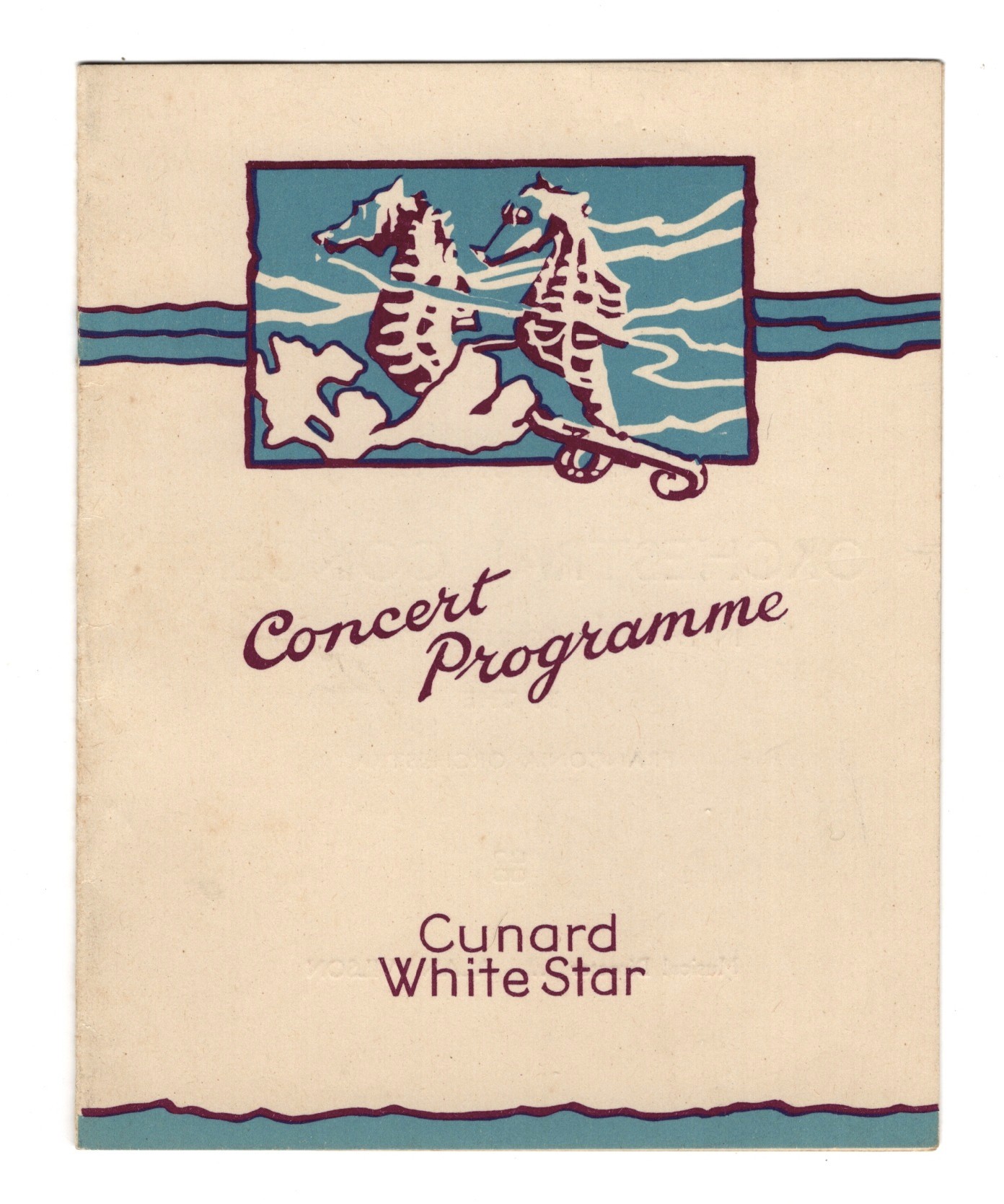 Cunard White Star Concert Programme R.M.S. Franconia June 13, 1937