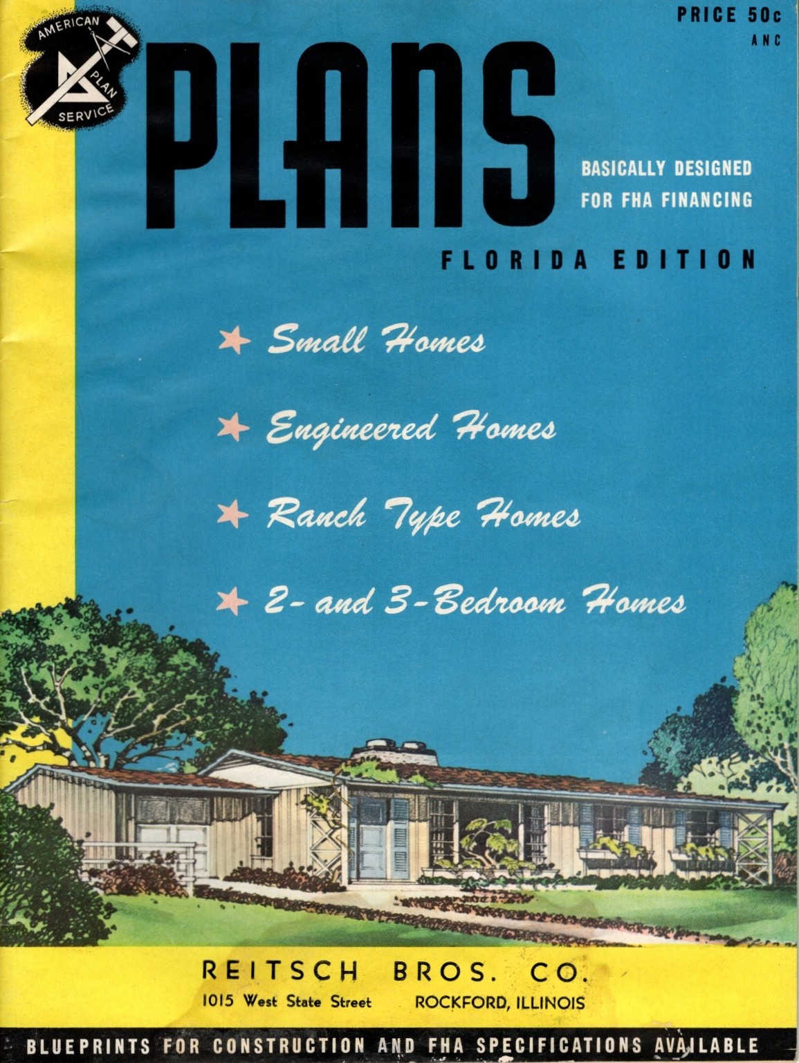 American Plan Service: Plans Basically Designed for FHA Financing - Florida Edition, 1951