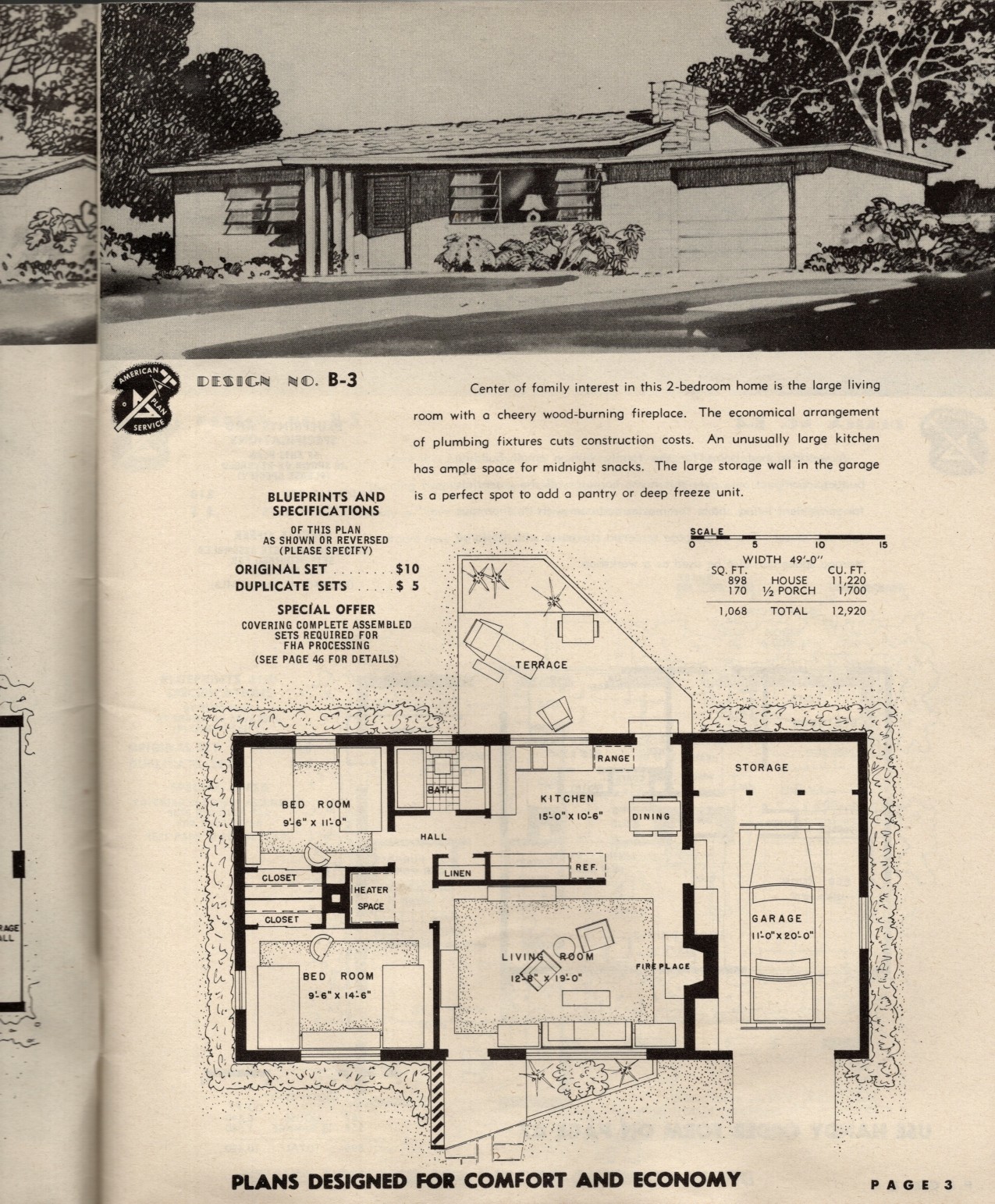 American Plan Service: Plans Basically Designed for FHA Financing - Florida Edition, 1951