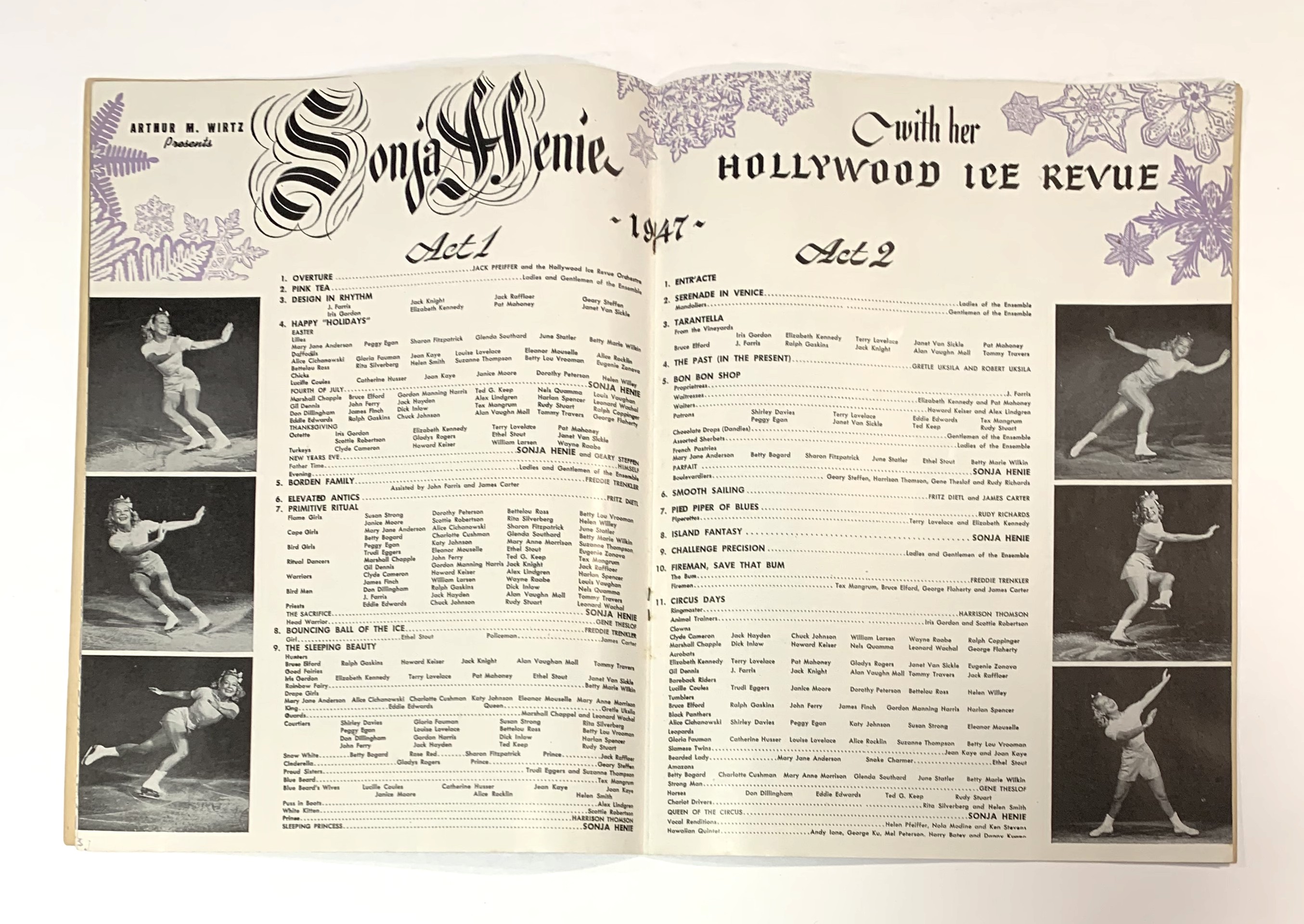 Sonja Henie with Her Hollywood Ice Revue, 1947 Souvenir Program