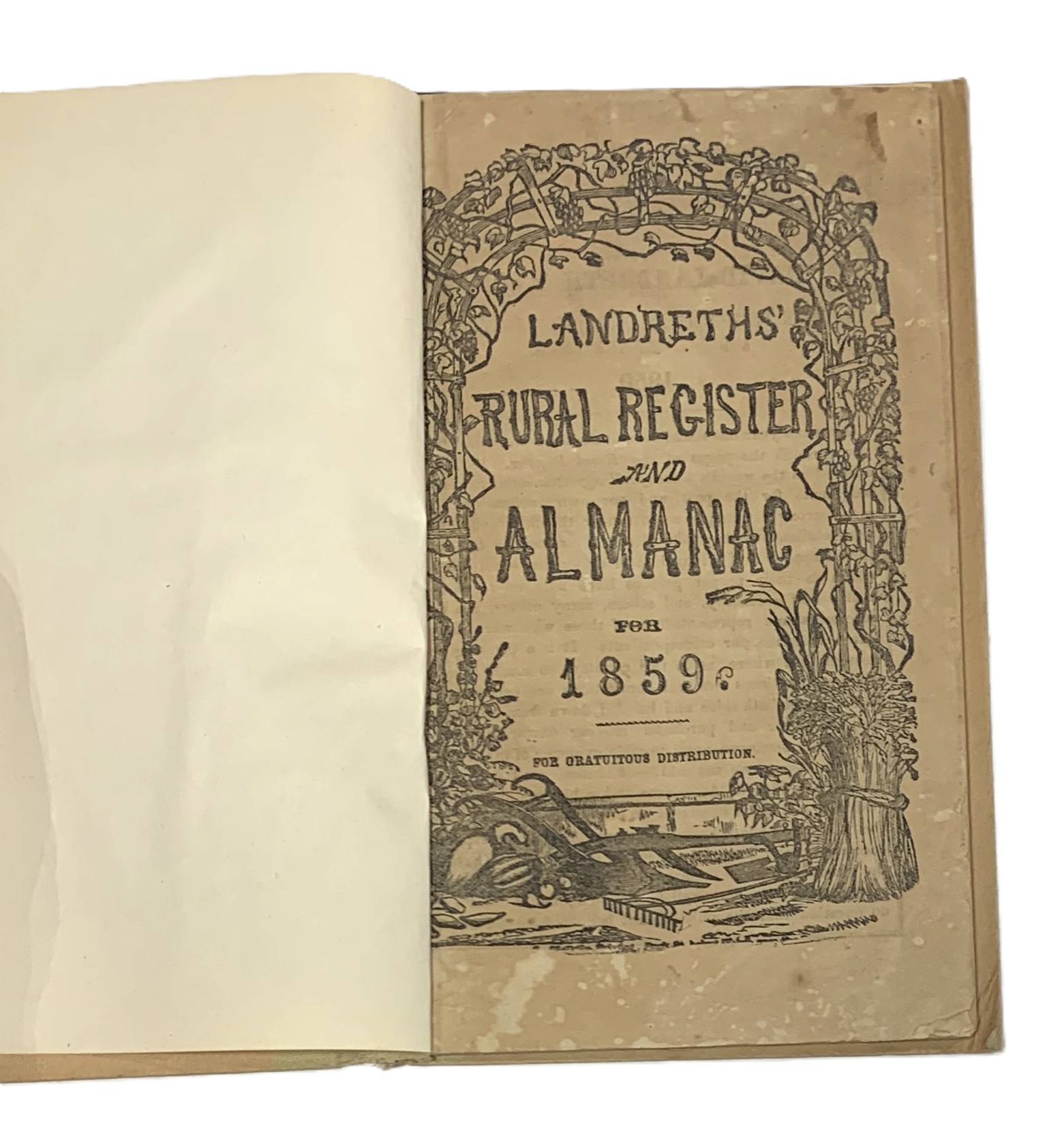 Landreth's Rural Register and Almanac for 1859