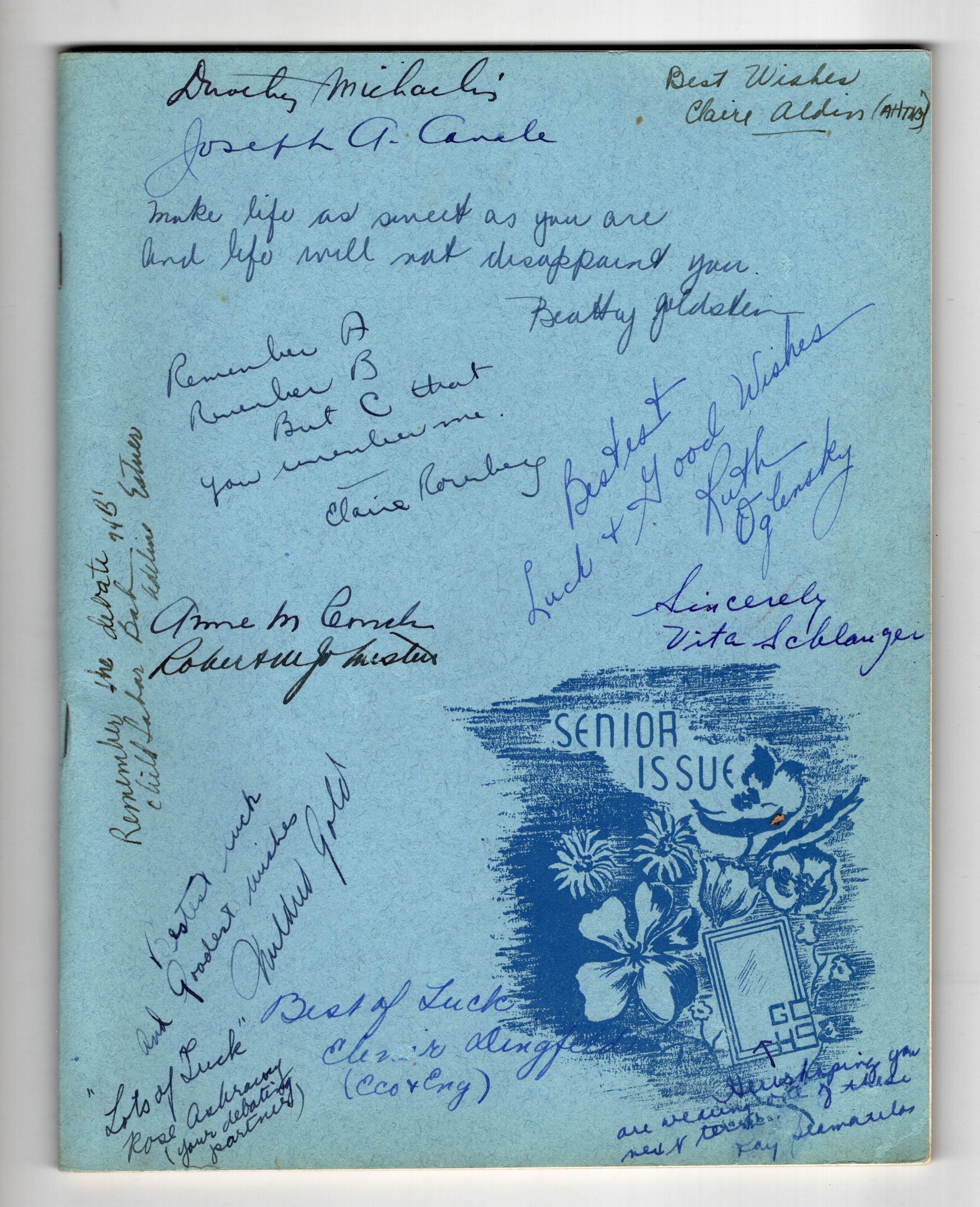 Cardinal Notes: Girls Commercial High School Yearbook, Volume XXI, No. 2, 1938, Brooklyn, New York