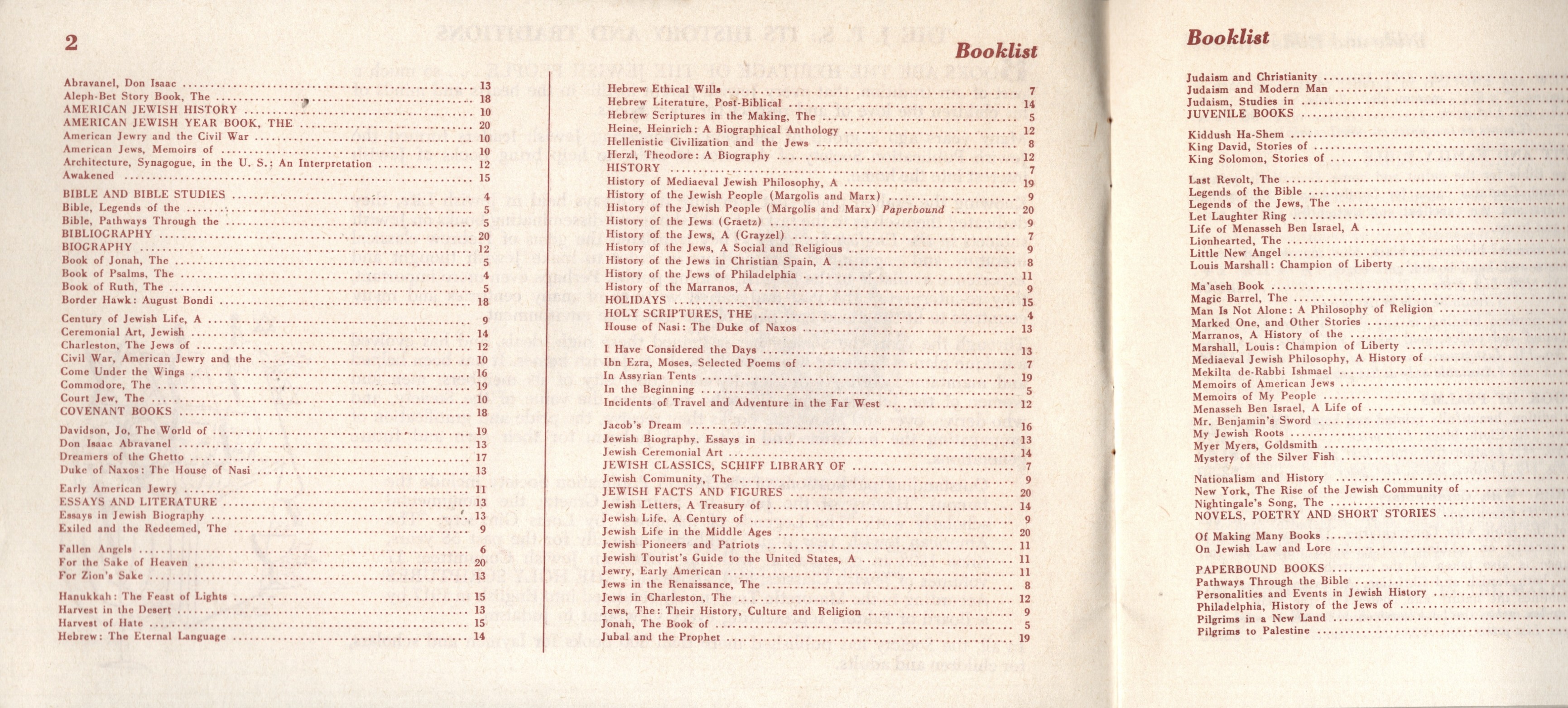 Jewish Publication Society of America Catalog 1959-60: Books on Jewish Religion, History, and Literature