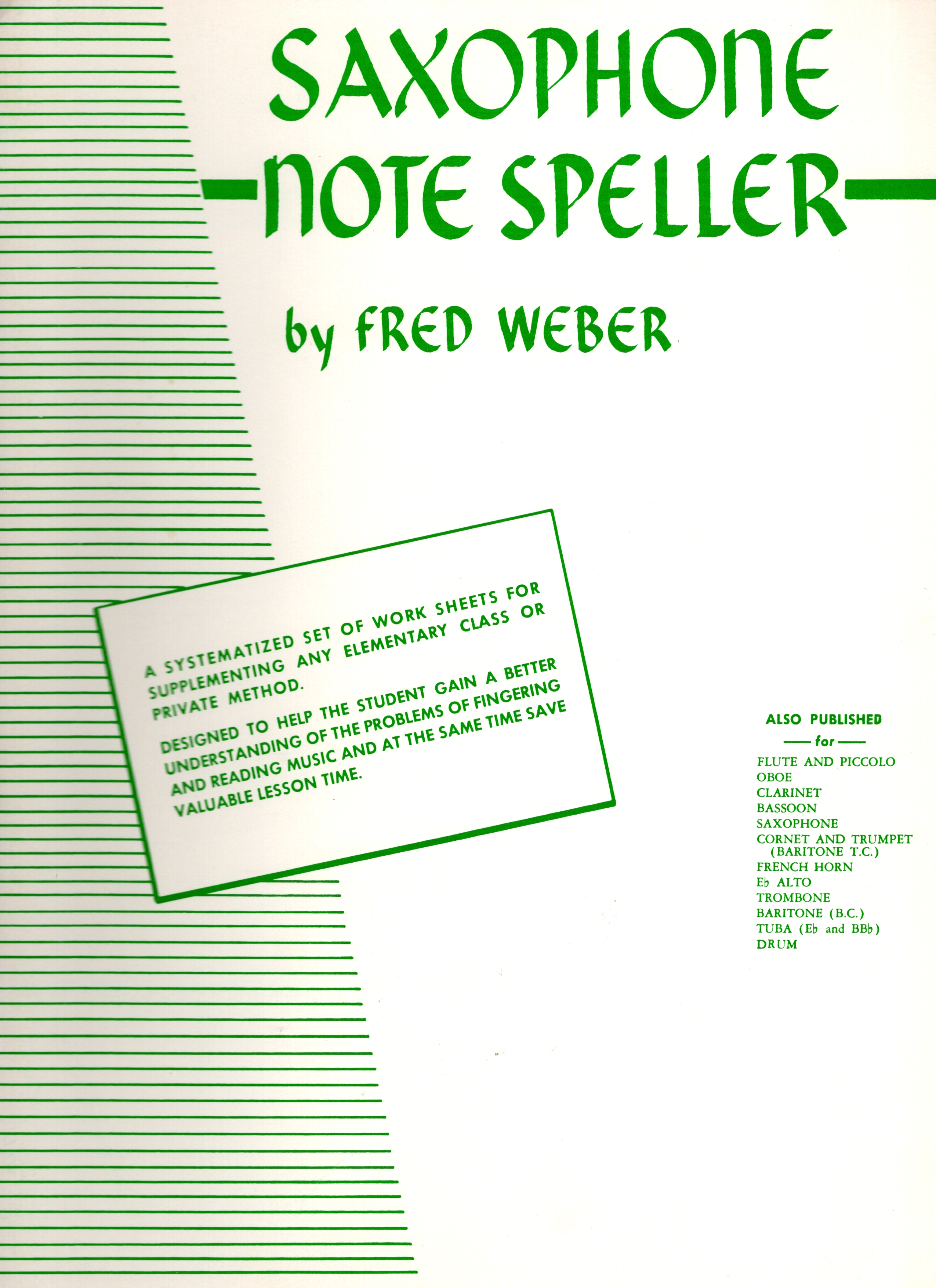 Saxophone Notespeller