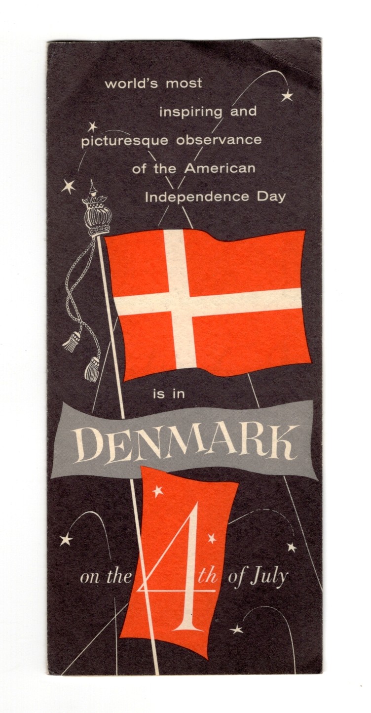 1953 Brochure for Denmark's Annual Celebration of America's Independence Day on July 4th at Ribald National Park