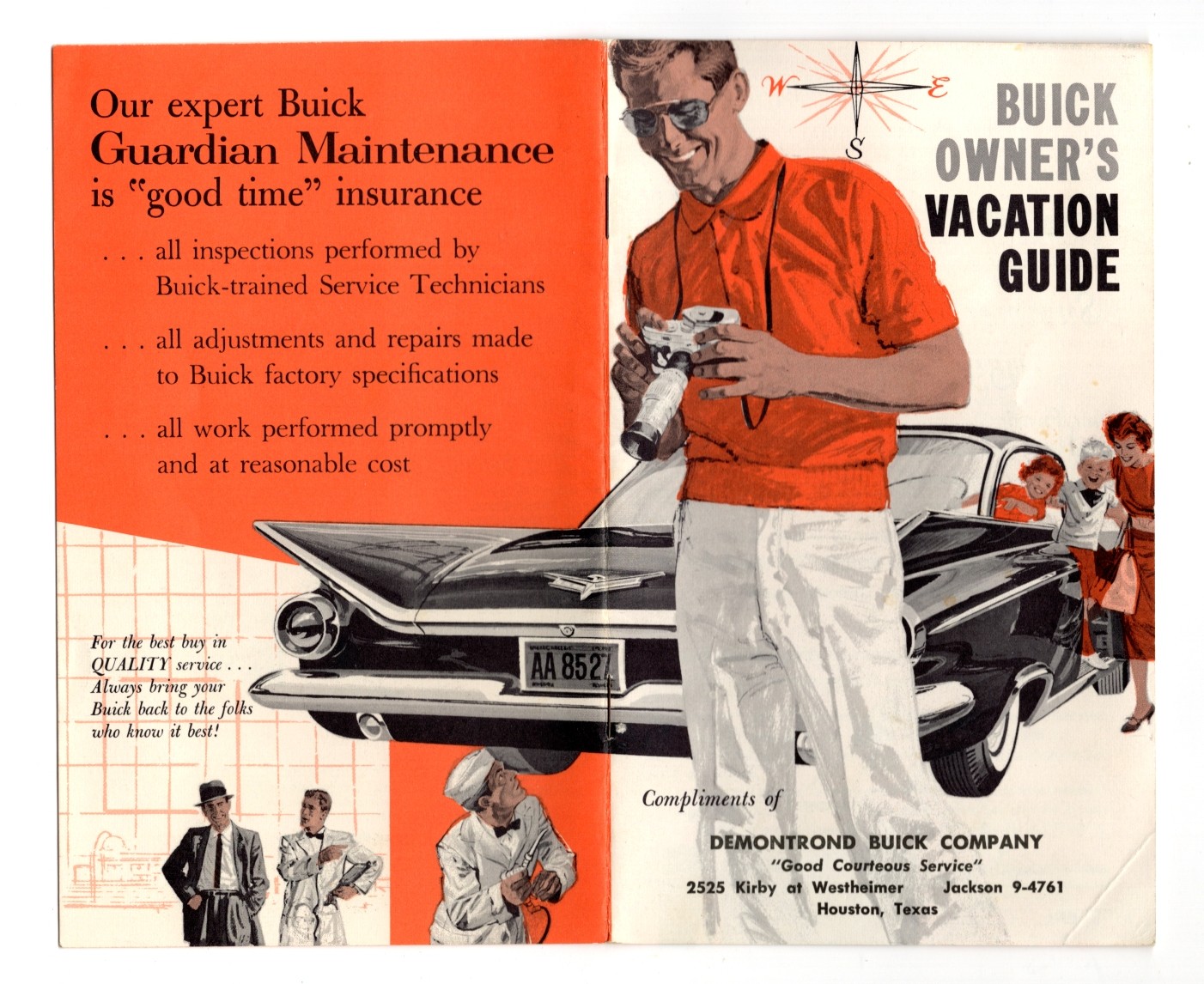Buick Owner's Vacation Guide, Summer 1959 (Compliments of Demontrond Buick Company, Houston, Texas)