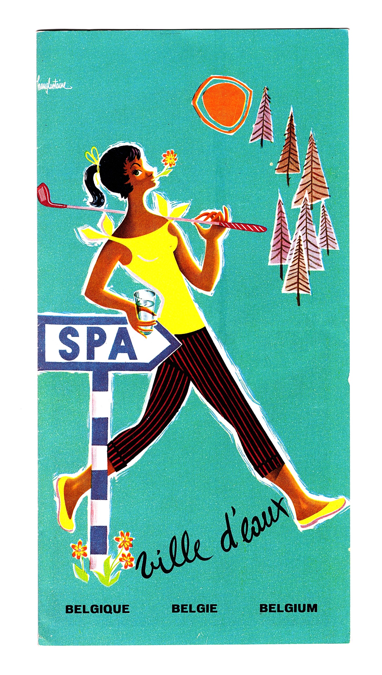 Spa, Belgium Ville d'eaux Brochure Circa 1960