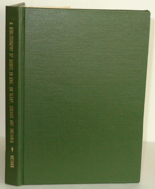 Image for A Bibliography of Books in English on Sleep, Dreams, and Insomnia