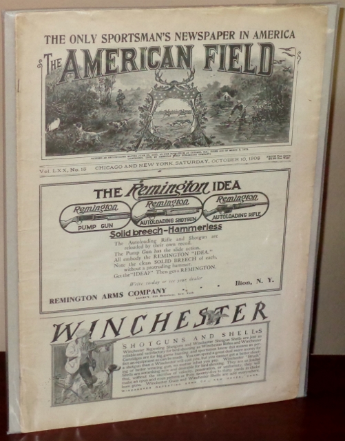 Image for The American Field Sportsman's Newspaper, October 10,1908, Vol. LXX, No. 15