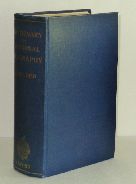 Image for The Dictionary of National Biography 1941-1950, with an Index Covering the Years 1901-1950 in One Alphabetic Series