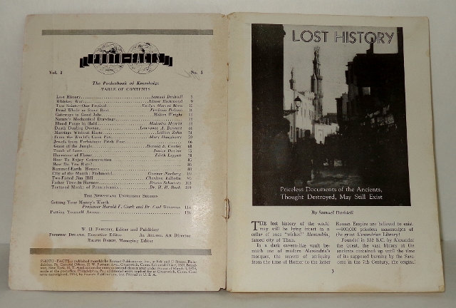 Photo-Facts Pocketbook of Knowledge, Vol. 1, No. 5, March 1938
