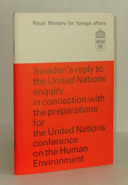 Image for Sweden's Reply to the United Nationss Enquiry in Connection with the Preparations for the United Nations Conference on the Human Environment