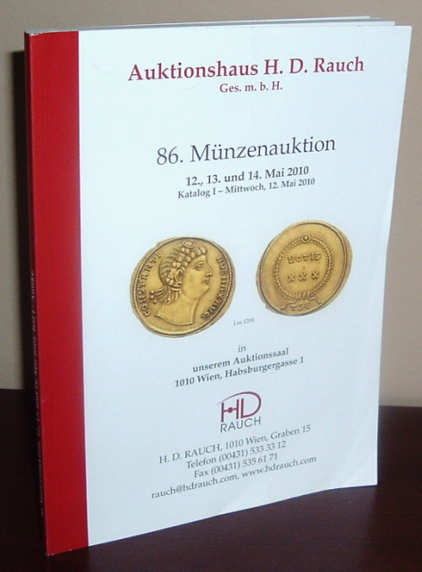 Image for Auktionshaus H.D. Rauch Catalog 86. Munzenauktion 12., 13. Und 14. Mai 2010, Katalog I - Mittwoch, 12. Mai 2010