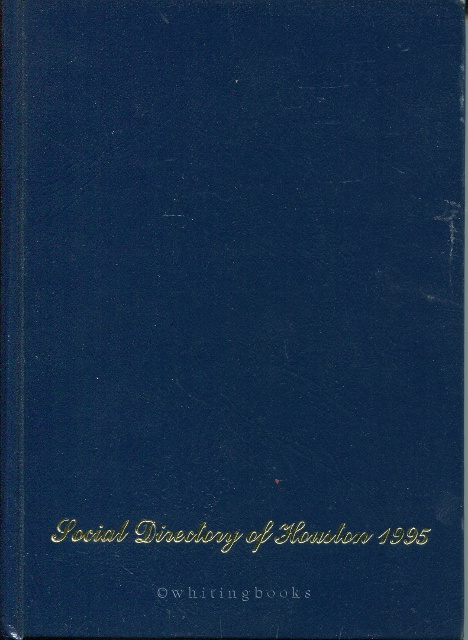 Image for Social Directory of Houston 1995