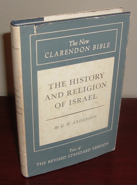 Image for The New Clarendon Bible, Old Testament, Volume One: The History and Religion of Israel