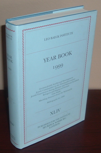 Image for Leo Baeck Institute Year Book 1999 XLIV