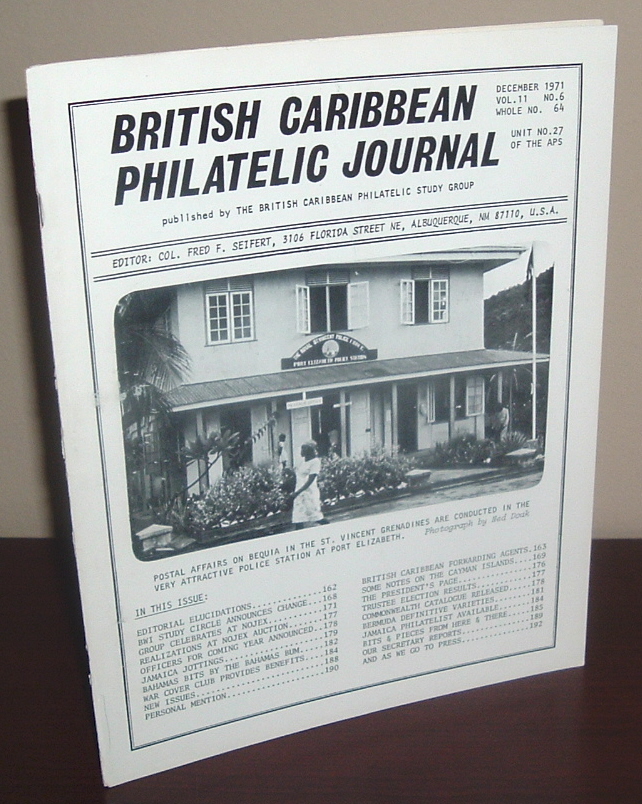 Image for British Caribbean Philatelic Journal, December 1971, Vol. 11 No. 6
