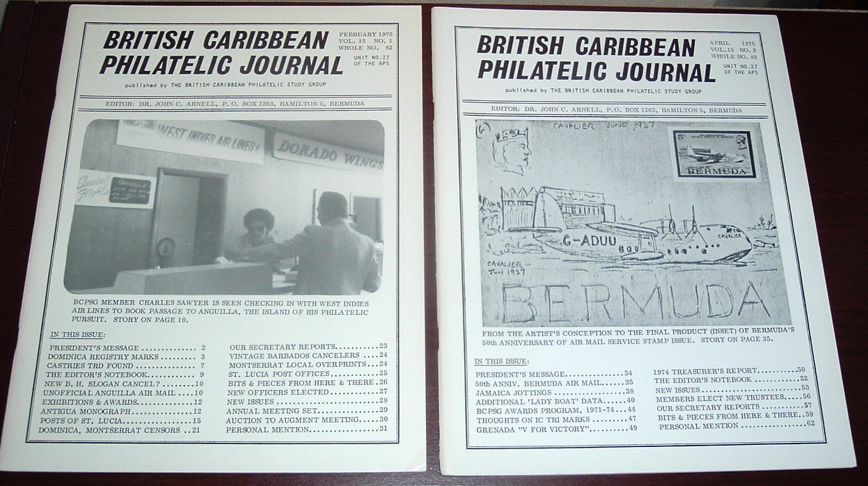 Image for British Caribbean Philatelic Journal, 1975 Complete, Vol. 15, Nos. 1 to 6 British Caribbean Philatelic Journal, 1975 Complete, Vol. 15, Nos. 1 to 6