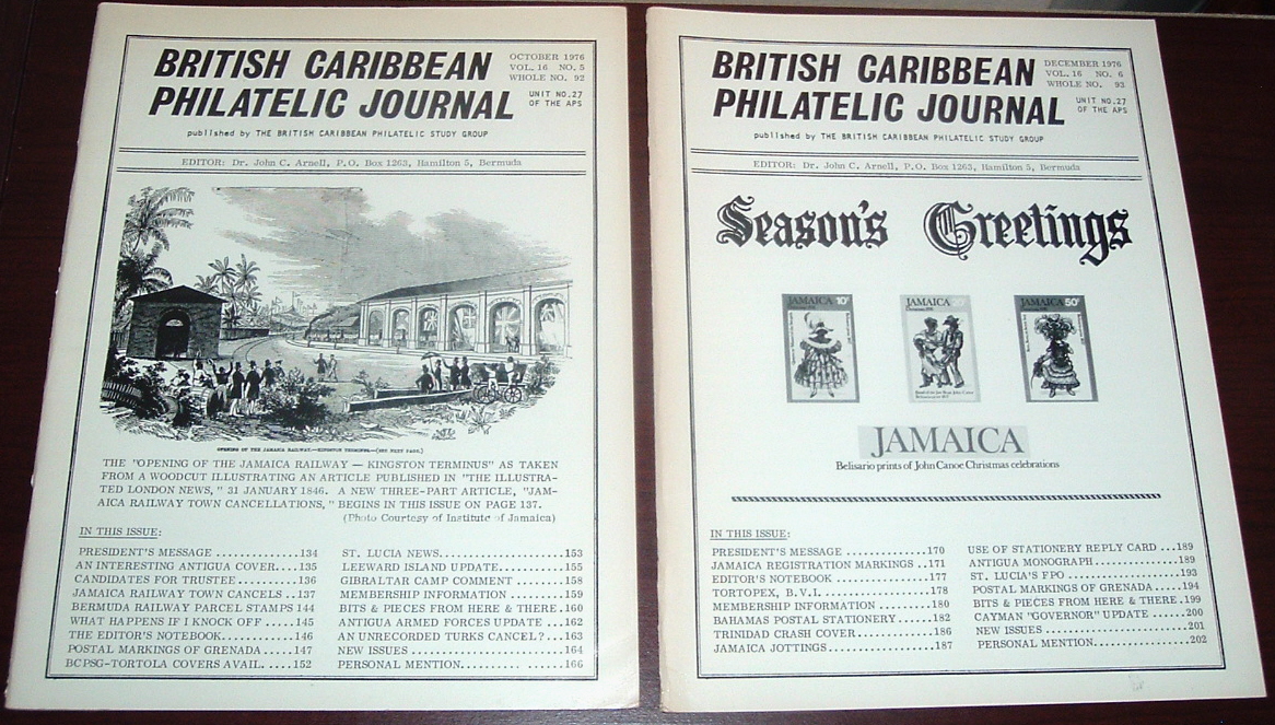 Image for British Caribbean Philatelic Journal, 1976 Complete, Vol. 16, Nos. 1 to 6 British Caribbean Philatelic Journal, 1976 Complete, Vol. 16, Nos. 1 to 6