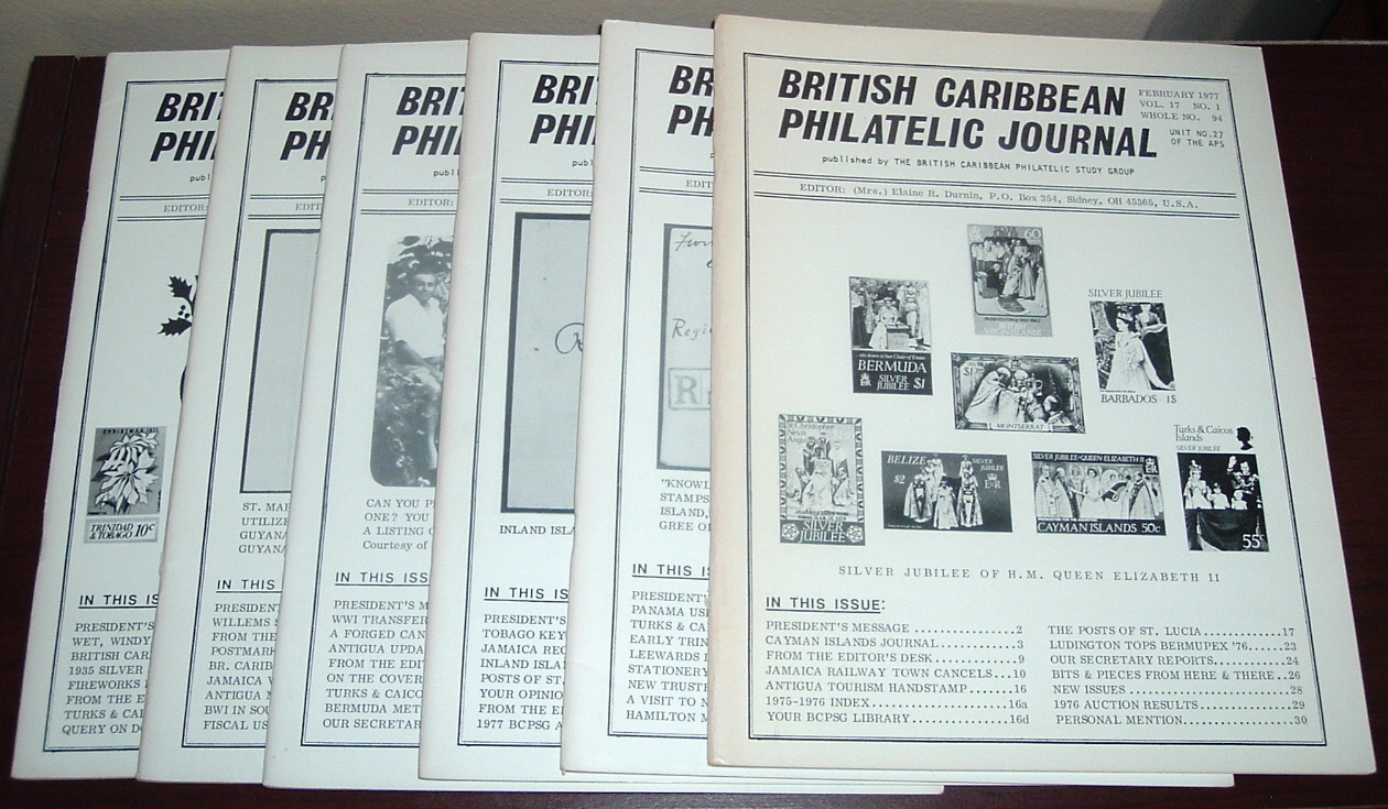 Image for British Caribbean Philatelic Journal, 1977 Complete, Vol. 17, Nos. 1 to 6