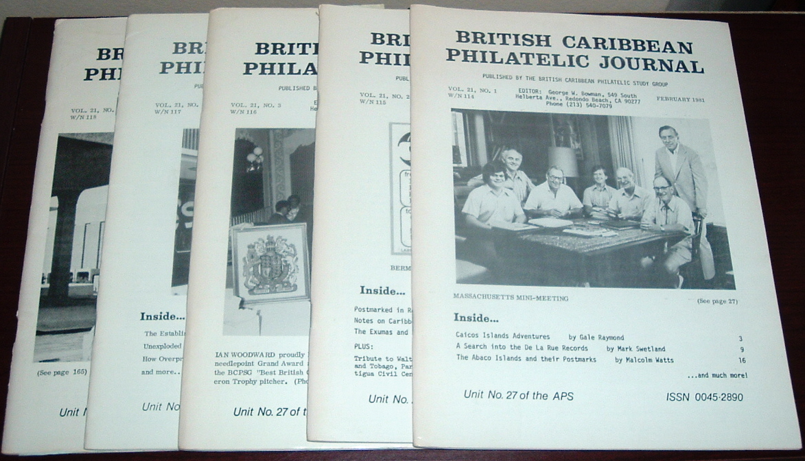 Image for British Caribbean Philatelic Journal, 1981 Complete, Vol. 21, Nos. 1 to 5
