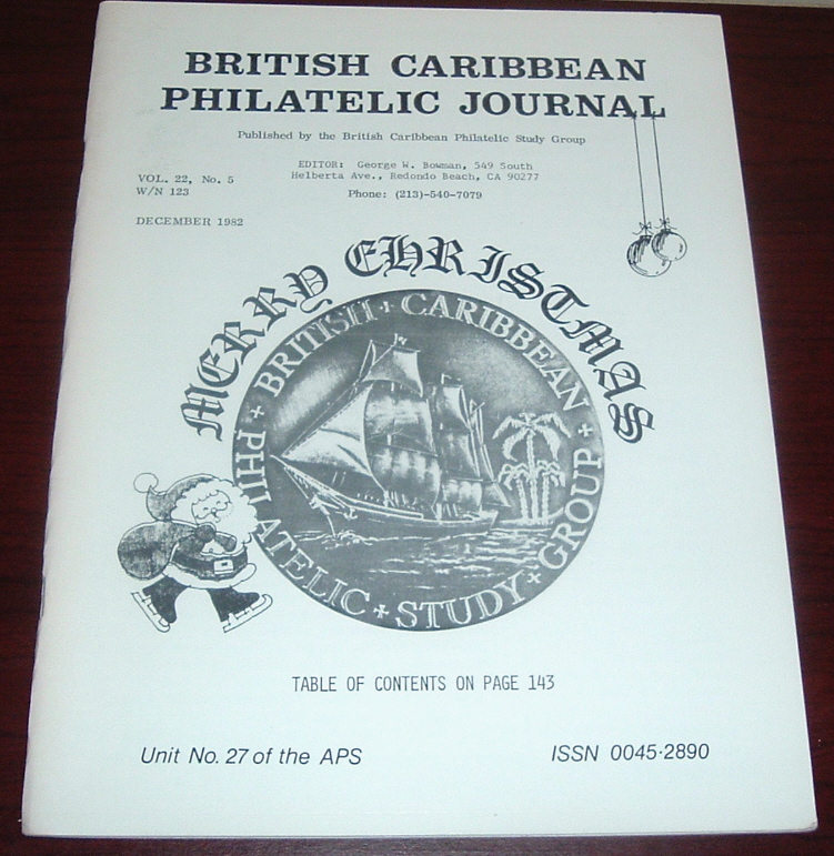 Image for British Caribbean Philatelic Journal, 1982 Complete, Vol. 22, Nos. 1 to 5 British Caribbean Philatelic Journal, 1982 Complete, Vol. 22, Nos. 1 to 5