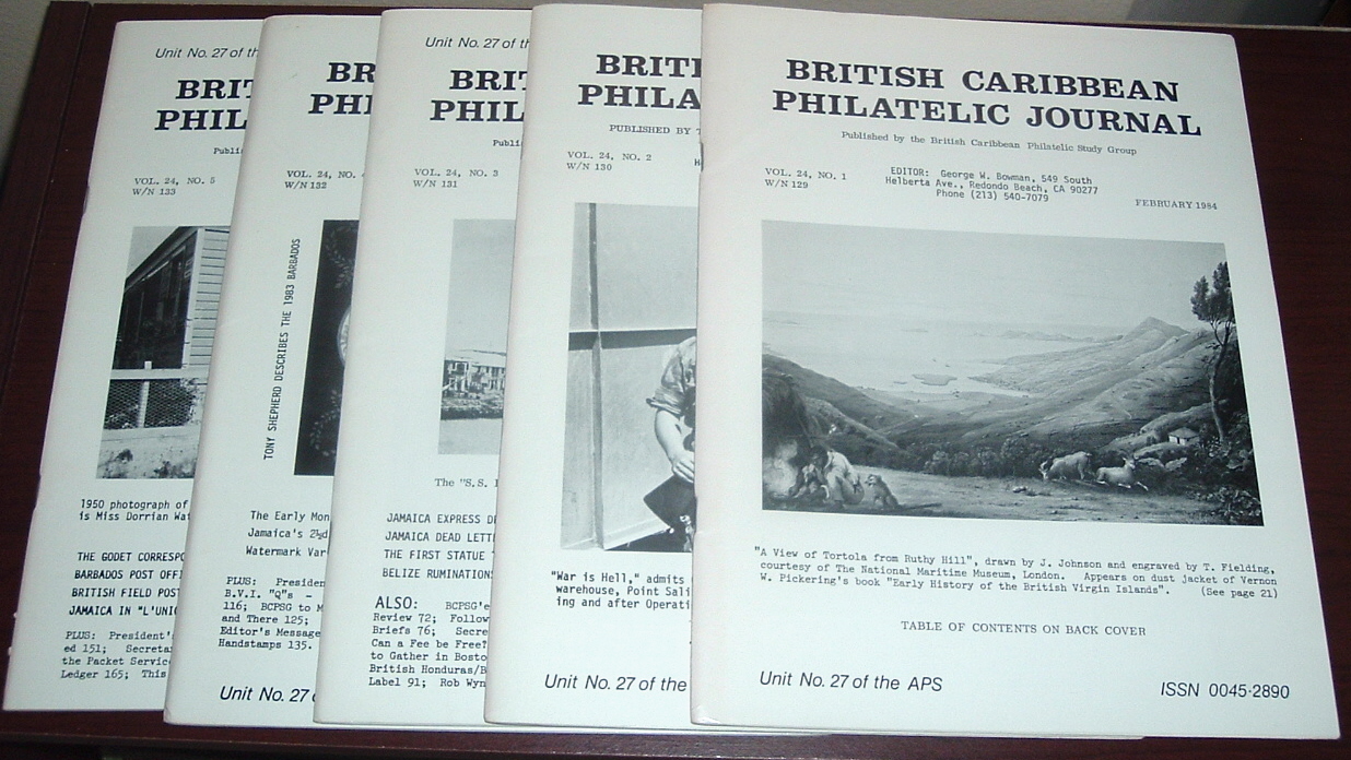Image for British Caribbean Philatelic Journal, 1984 Complete, Vol. 24, Nos. 1 to 5