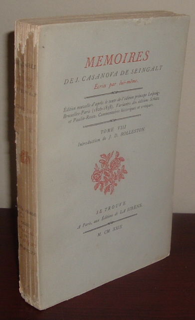 Image for Memoires De J. Casanova De Seingalt, Ecrits par lui-meme: Tome VIII