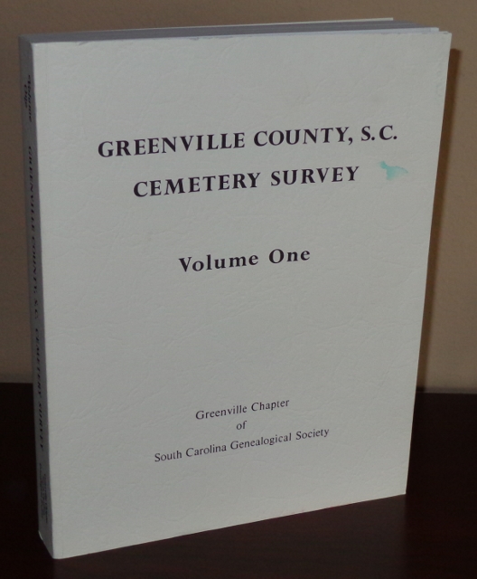 Image for Greenville County, S.C. Cemetery Survey, Volume One