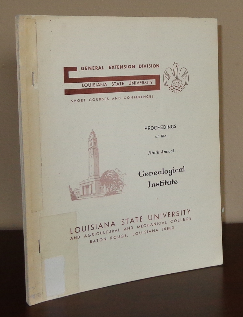 Image for Proceedings of the Ninth Annual Genealogical Institute
