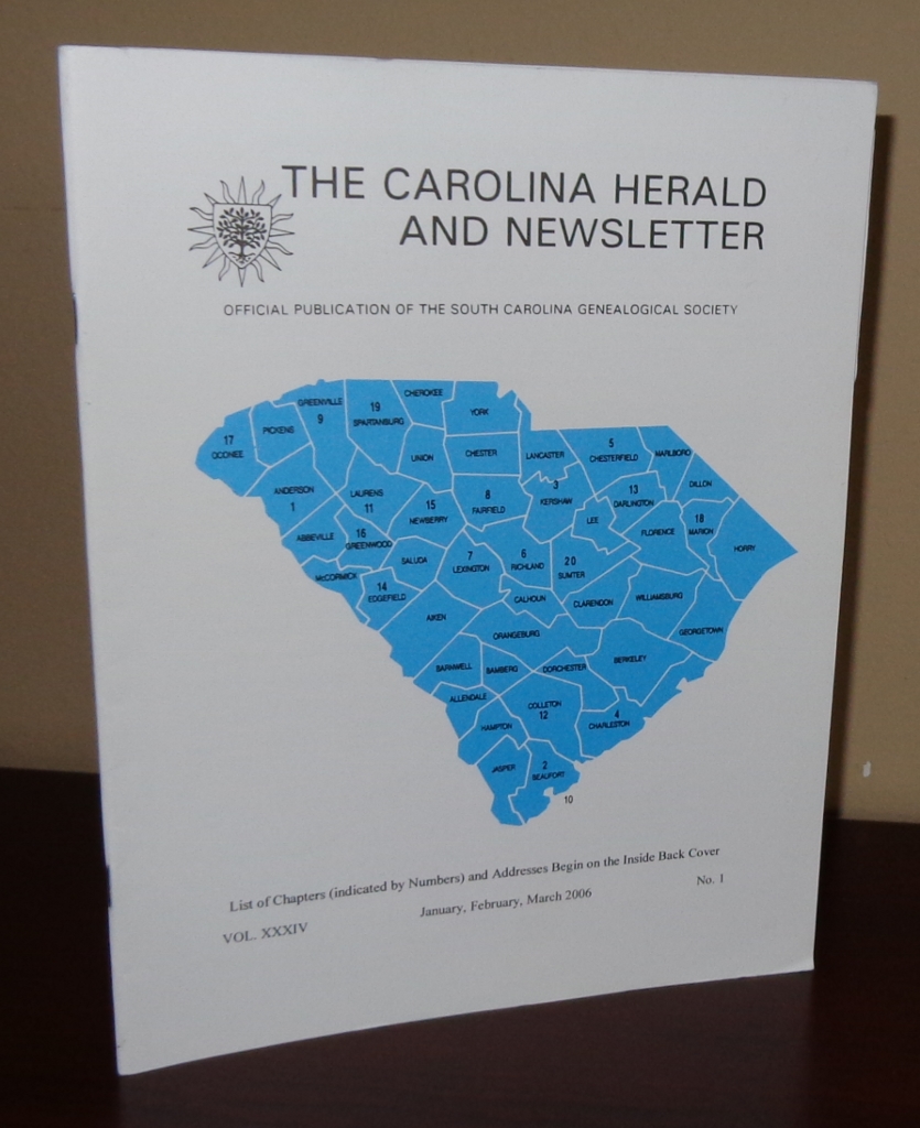 Image for The Carolina Herald and Newsletter, Vol. XXXIV, No. 1, January, February, March 2006