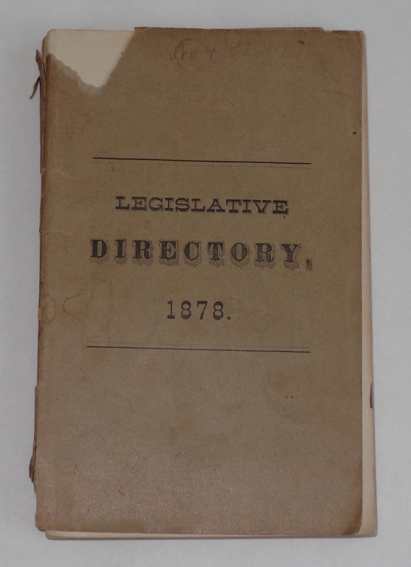 Image for State of Vermont Joint Rules, Rules and Orders of the Senate and House of Representatives and of the State Library and Legislative Directory: Biennial Session, 1878