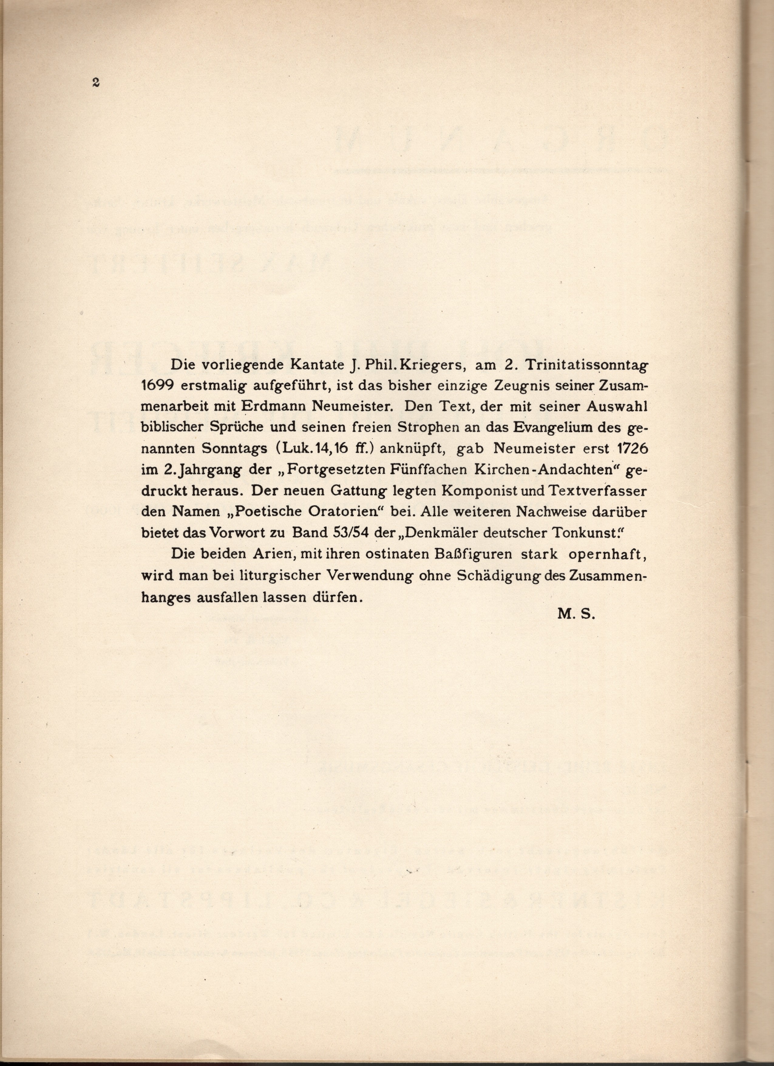 Rufet Nicht die Weisheit fr Sopran, Alt, Tenor, und Bass mit Streichorchester und Orgel (Komp. 1699) - Erste Reihe: Geistliche Gesangsmusik NR. 10 fur Solo-oder Chorstimmen mit oder ohne Begleitung