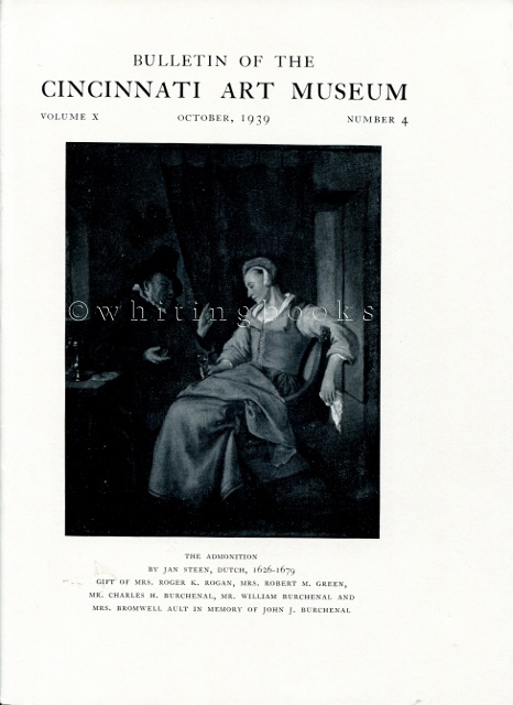 Image for Bulletin of the Cincinnati Art Museum, Volume X, Number 4, October 1939