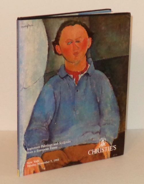 Image for Christie's  Auction Catalogue: Important Paintings and Sculpture from a European Estate, New York, Tuesday, November 7, 1995