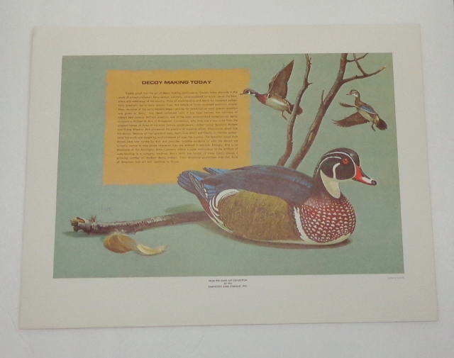 Remington's Portfolio of American Waterfowl Hunting. Ducks, Geese, Decoys. 12 Illustrations of American Waterfowl Hunting