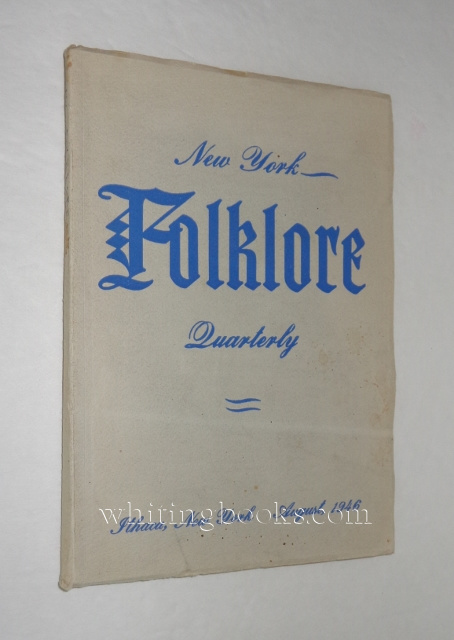 Image for New York Folklore Quarterly; Volume II, Number 3; August, 1946