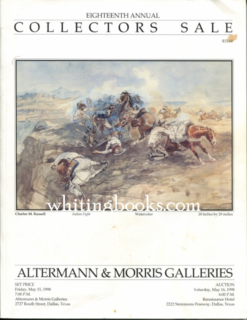 Image for Altermann & Morris Galleries Eighteenth Annual Collectors Sale May 16, 1998, Dallas