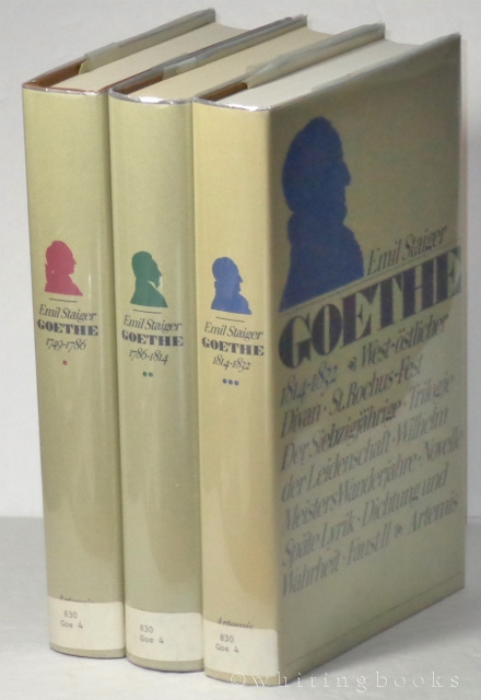 Image for Goethe: 1749-1832, (Volumes I-III (Band I-III)
