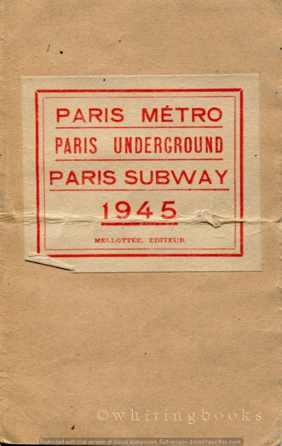 Image for Paris Métro - Paris Underground - Paris Subway 1945 (Route Map)